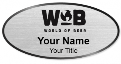 Custom name badges for World of Beer