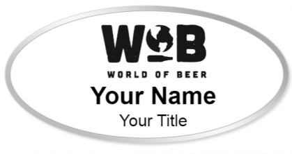 Custom name badges for World of Beer