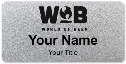 Custom name badges for World of Beer