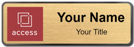 Custom name badges for Access Real Estate
