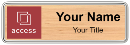 Custom name badges for Access Real Estate