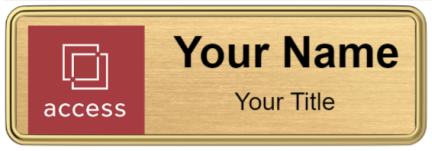 Custom name badges for Access Real Estate