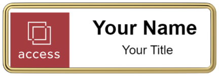 Custom name badges for Access Real Estate