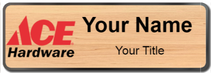 Custom name badges for Ace Hardware