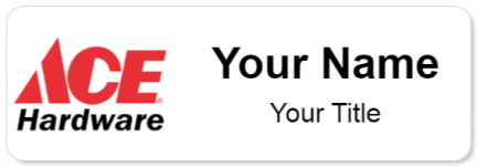 Custom name badges for Ace Hardware