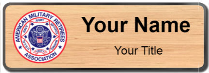 Custom name badges for American Military Retirees Association