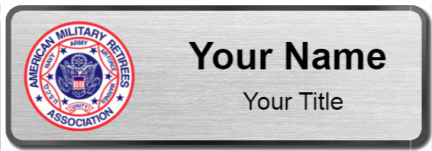Custom name badges for American Military Retirees Association