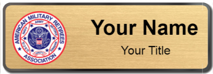 Custom name badges for American Military Retirees Association