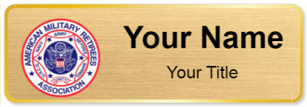 Custom name badges for American Military Retirees Association