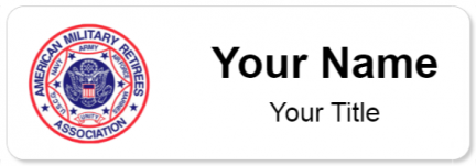 Custom name badges for American Military Retirees Association