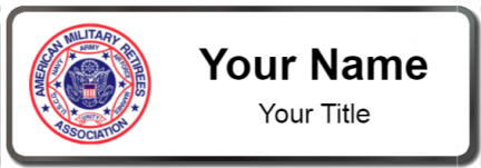Custom name badges for American Military Retirees Association