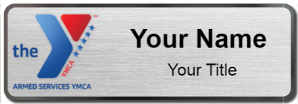 Custom name badges for Armed Services YMCA