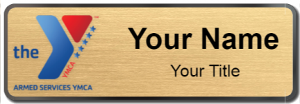 Custom name badges for Armed Services YMCA