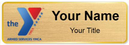 Custom name badges for Armed Services YMCA