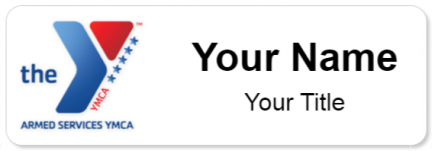 Custom name badges for Armed Services YMCA