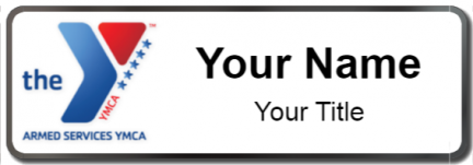 Custom name badges for Armed Services YMCA