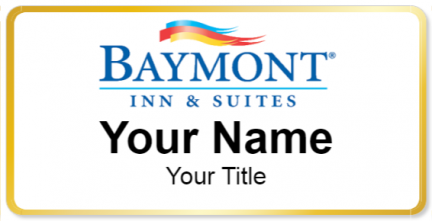 Custom name badges for Baymont Inn