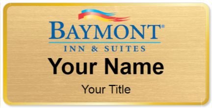 Custom name badges for Baymont Inn