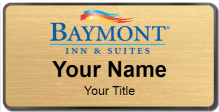 Custom name badges for Baymont Inn