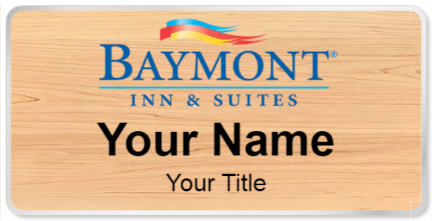 Custom name badges for Baymont Inn