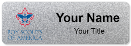 Custom name badges for Boy Scouts of America