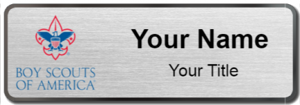 Custom name badges for Boy Scouts of America