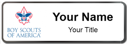 Custom name badges for Boy Scouts of America