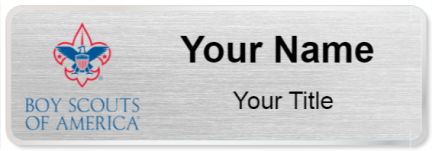 Custom name badges for Boy Scouts of America