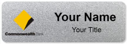Custom name badges for Commonwealth Bank