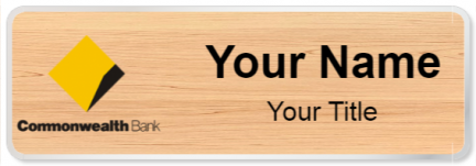 Custom name badges for Commonwealth Bank
