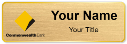 Custom name badges for Commonwealth Bank