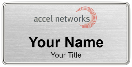 Custom name badges for Accel Networks