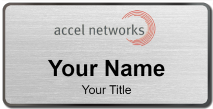 Custom name badges for Accel Networks