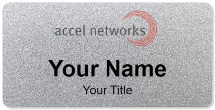 Custom name badges for Accel Networks