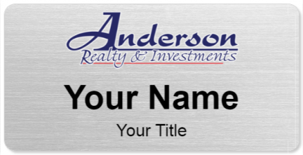 Custom name badges for Anderson Realty & Investments