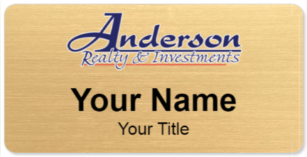 Custom name badges for Anderson Realty & Investments