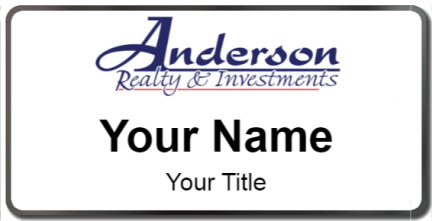 Custom name badges for Anderson Realty & Investments