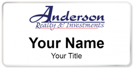 Custom name badges for Anderson Realty & Investments