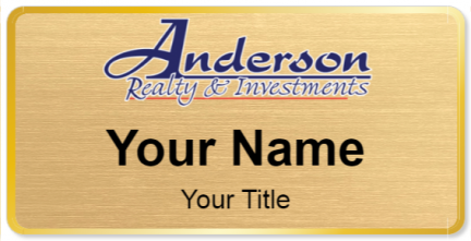 Custom name badges for Anderson Realty & Investments