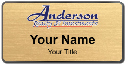 Custom name badges for Anderson Realty & Investments