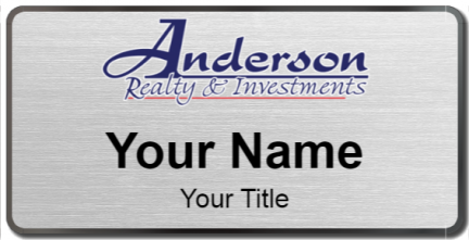 Custom name badges for Anderson Realty & Investments