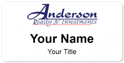 Custom name badges for Anderson Realty & Investments