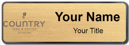 Custom name badges for Country Inn & Suites