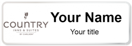 Custom name badges for Country Inn & Suites