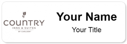 Custom name badges for Country Inn & Suites