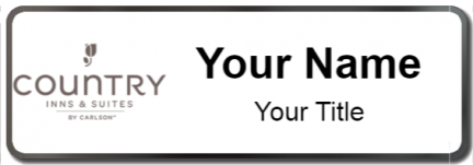 Custom name badges for Country Inn & Suites