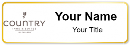 Custom name badges for Country Inn & Suites