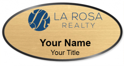 Custom name badges for La Rosa Realty