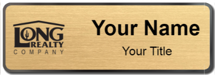 Custom name badges for Long Realty Company