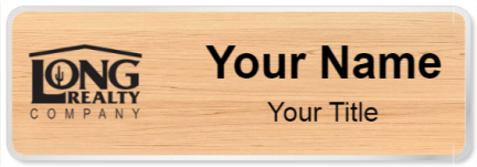 Custom name badges for Long Realty Company